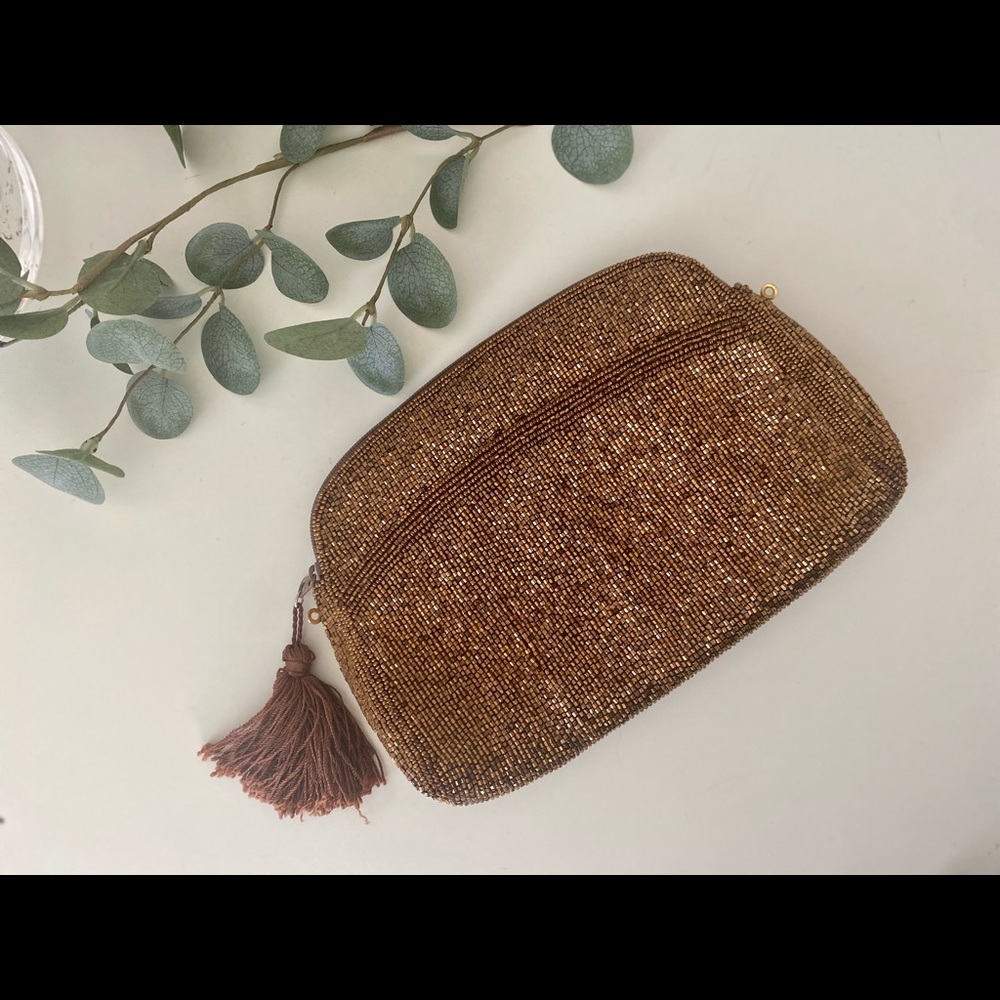 Vintage beaded clutch